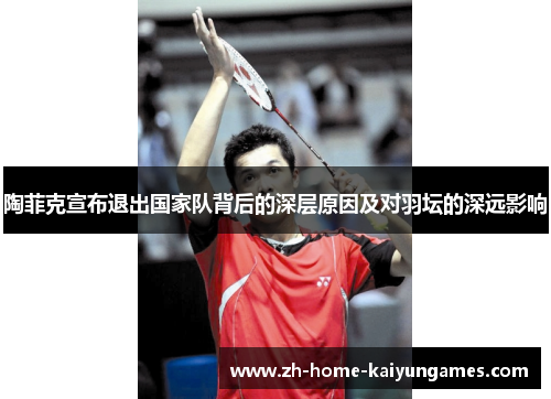 陶菲克宣布退出国家队背后的深层原因及对羽坛的深远影响 陶菲克宣布退出国家队背后的深层原因及对羽坛的深远影响