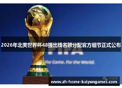 2026年北美世界杯48强出线名额分配官方细节正式公布